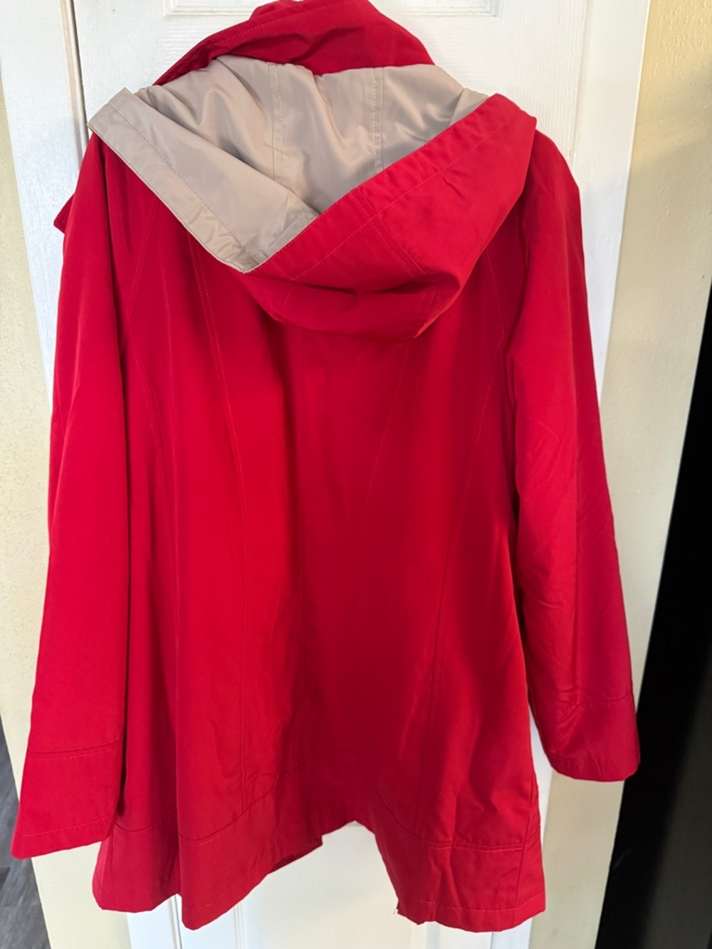 Coldwater Creek Hooded Women's Coat All weather size XL Red - Picture 4 of 8